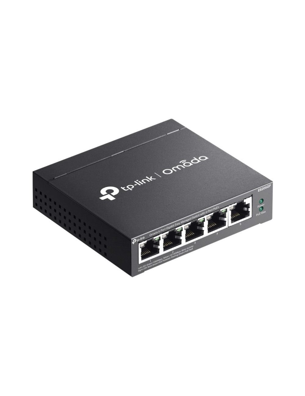 Switch TP-Link Omada ES205GP 5 Puertos/ RJ-45 10/100/1000/ PoE+