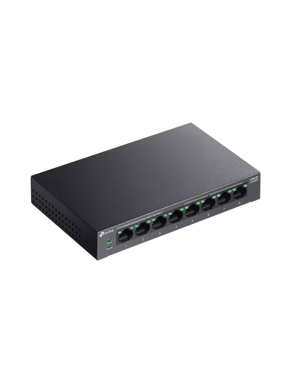 Switch TP-Link LS108GP 8 Puertos/ RJ-45 10/100/1000/ PoE+