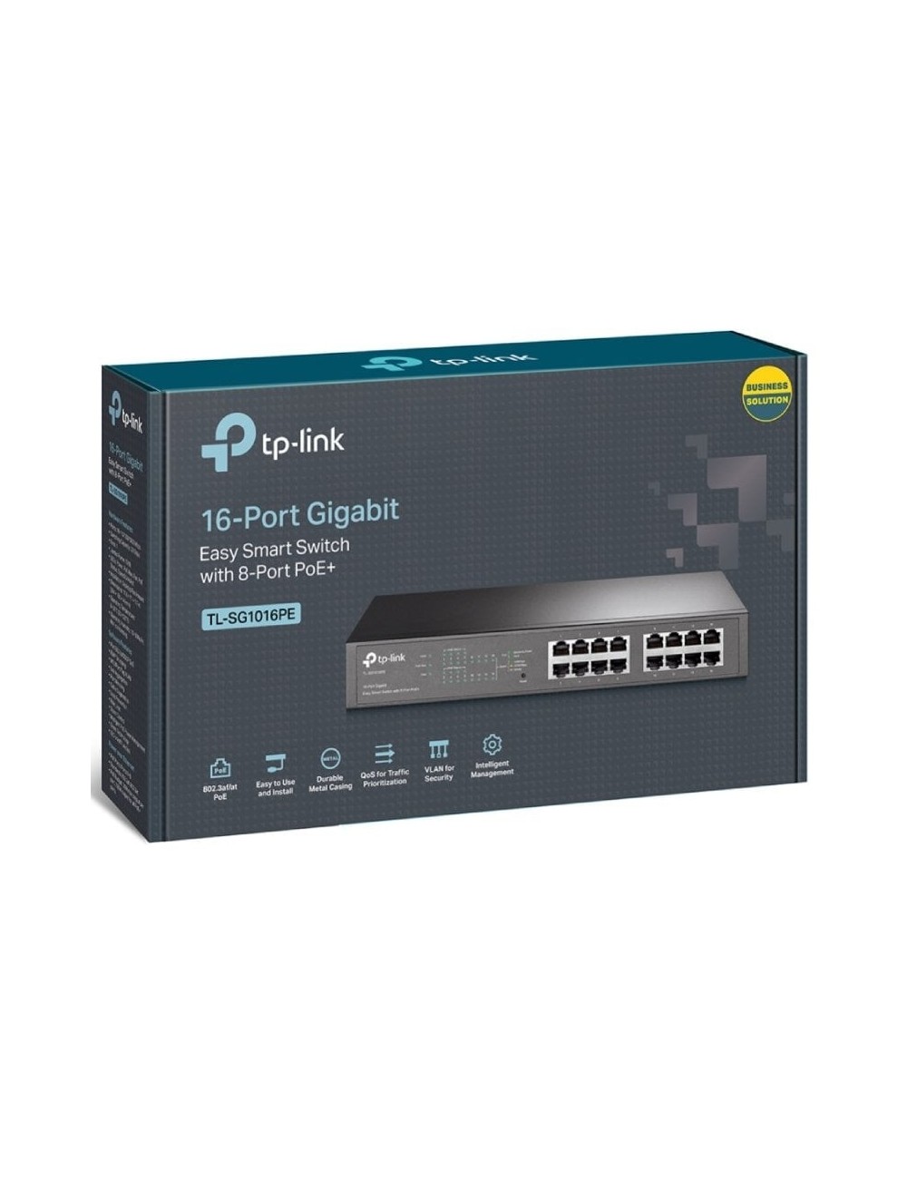 Switch TP-Link TL-SG1016PE/ 16 Puertos/ RJ45 10/100/1000/ PoE+
