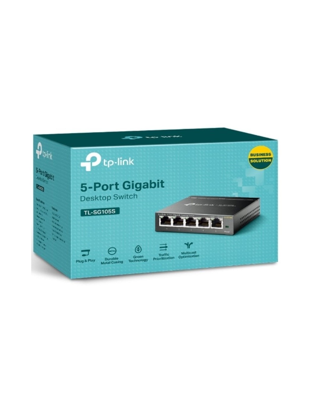Switch TP-Link TL-SG105S 5 Puertos/ RJ-45 10/100/1000