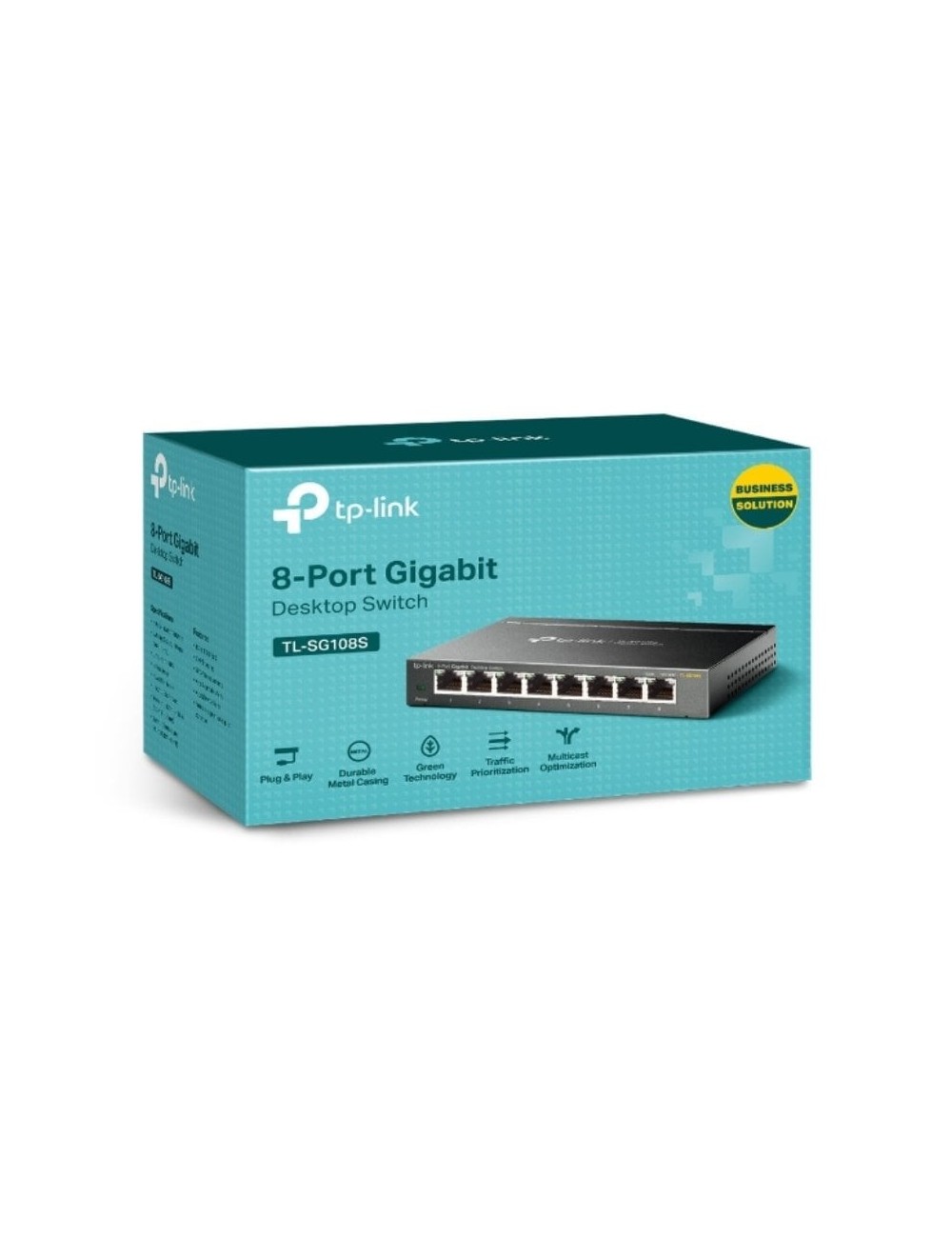 Switch TP-Link TL-SG108S 8 Puertos/ RJ-45 10/100/1000