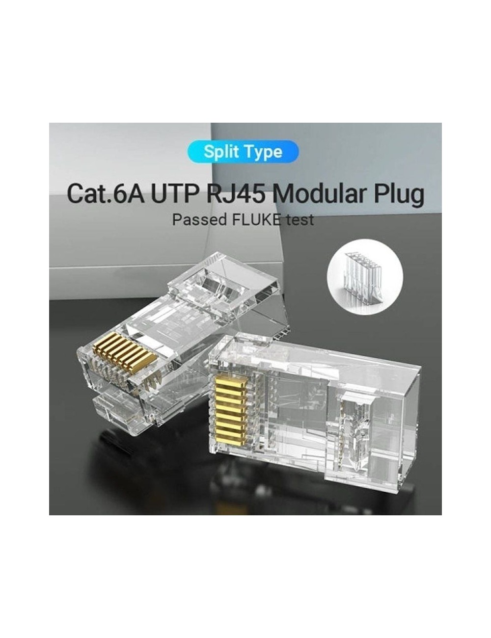 Conector RJ45 IDGR0-50/ Cat.6A UTP/ 50 uds