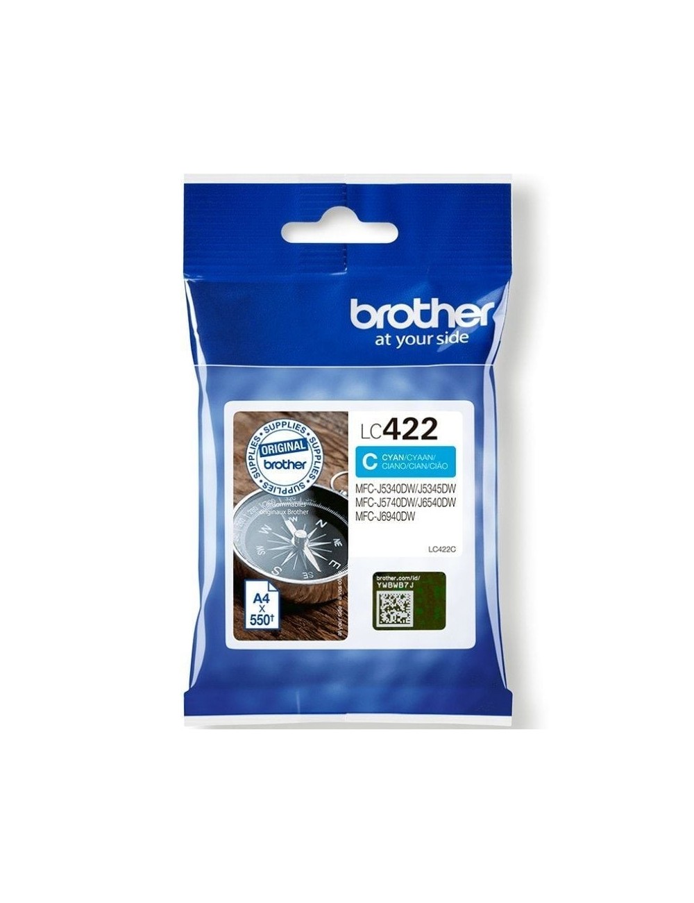 Cartucho de Tinta Original Brother LC-422/ Cian