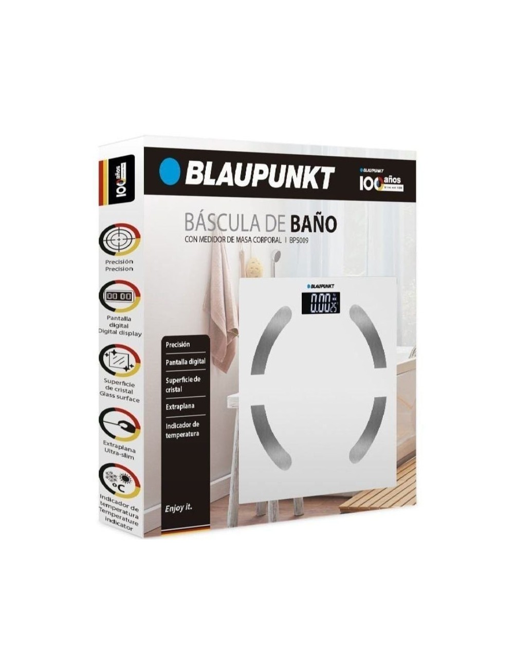 Báscula de Baño Blaupunkt BP5009/ Blanco