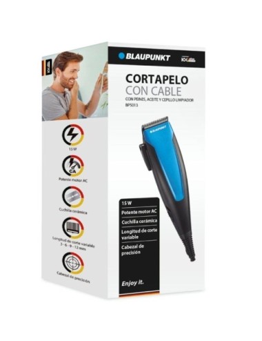 Cortapelos Blaupunkt BP5013 con Cable/ 6 Accesorios