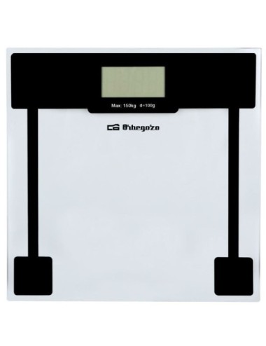 Báscula de Baño Orbegozo PB 2210/ Hasta 150kg/ Cristal