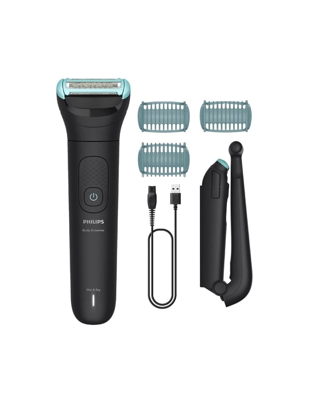 Cortabarbas Philips Beardtrimmer series 5000 BG5475/15/ con Batería/ 4 Accesorios