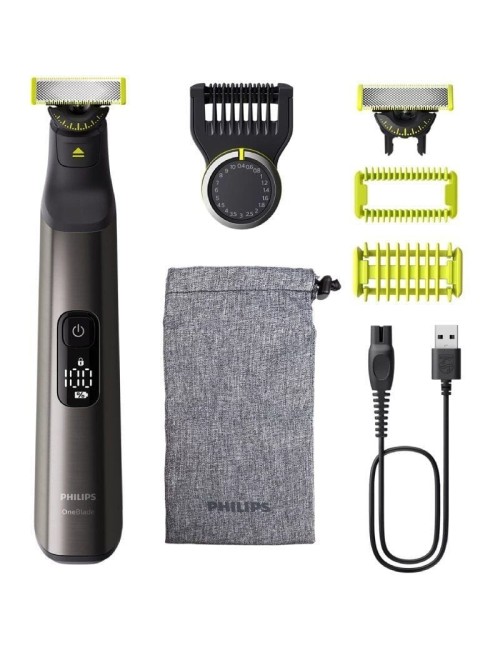 Cortabarbas + Recortadora Philips Oneblade Pro 360 QP6552/15/ con Batería/ 5 Accesorios