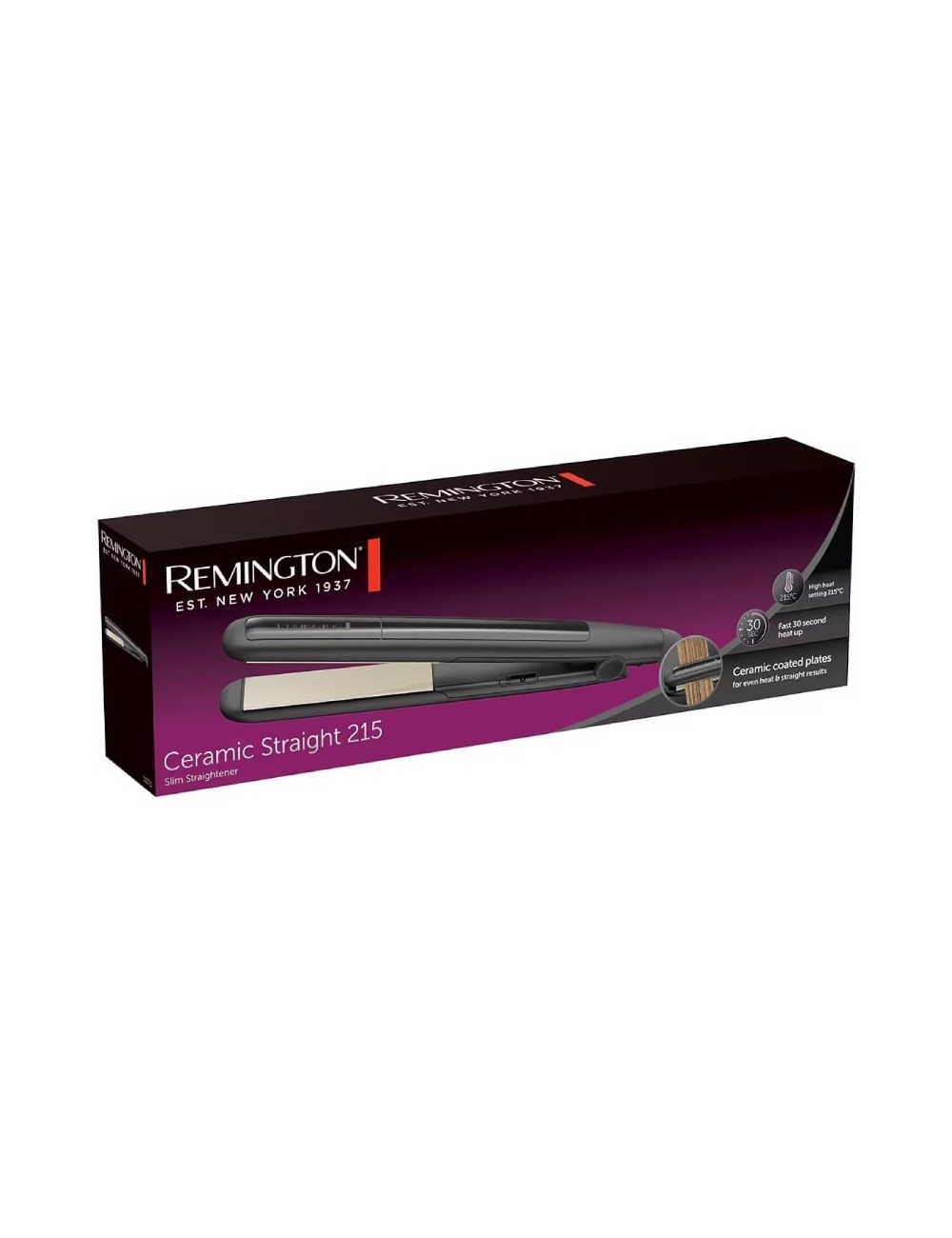 Plancha para el Pelo Remington Ceramic Straight 215/ Negro