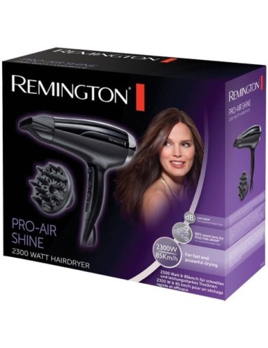 Secador Remington Pro-Air Shine 2300W/ Iónico/ Negro