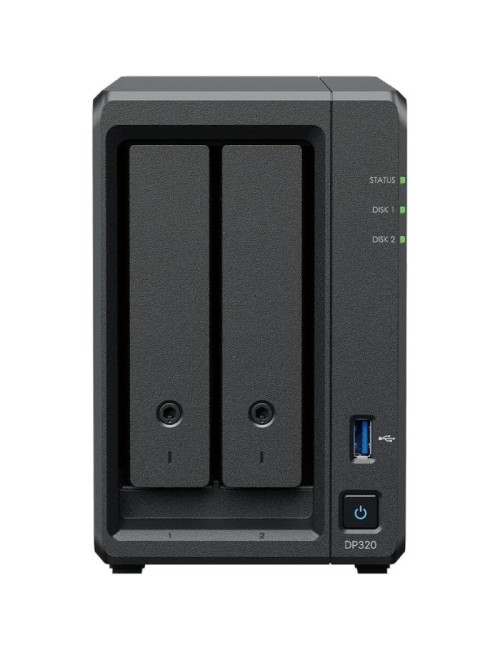 NAS Synology ActiveProtect DP320/ 2 Bahías 3.5'- 2.5'/ 8GB DDR4/ 16TB/ Formato Torre