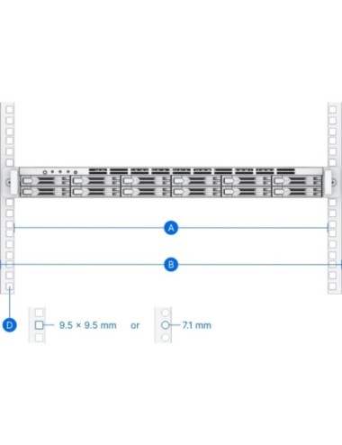 Kit de Railes deslizantes Synology RKS-04/ para Modelos de Servidores Synology