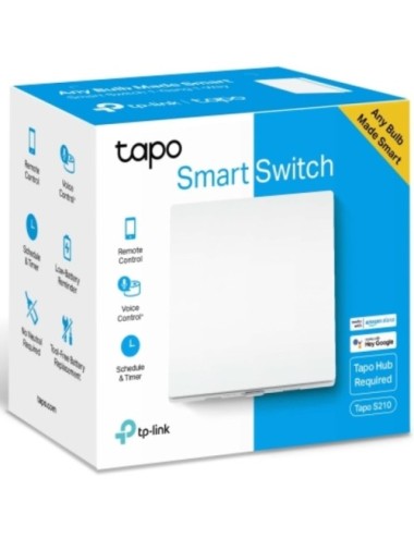 Interruptor Inteligente de pared TP-Link Tapo S210/ Requiere Hub Inteligente