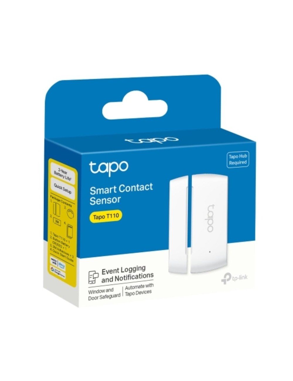 Sensor de Contacto Inteligente TP-Link Tapo T110/ Requiere Hub Inteligente
