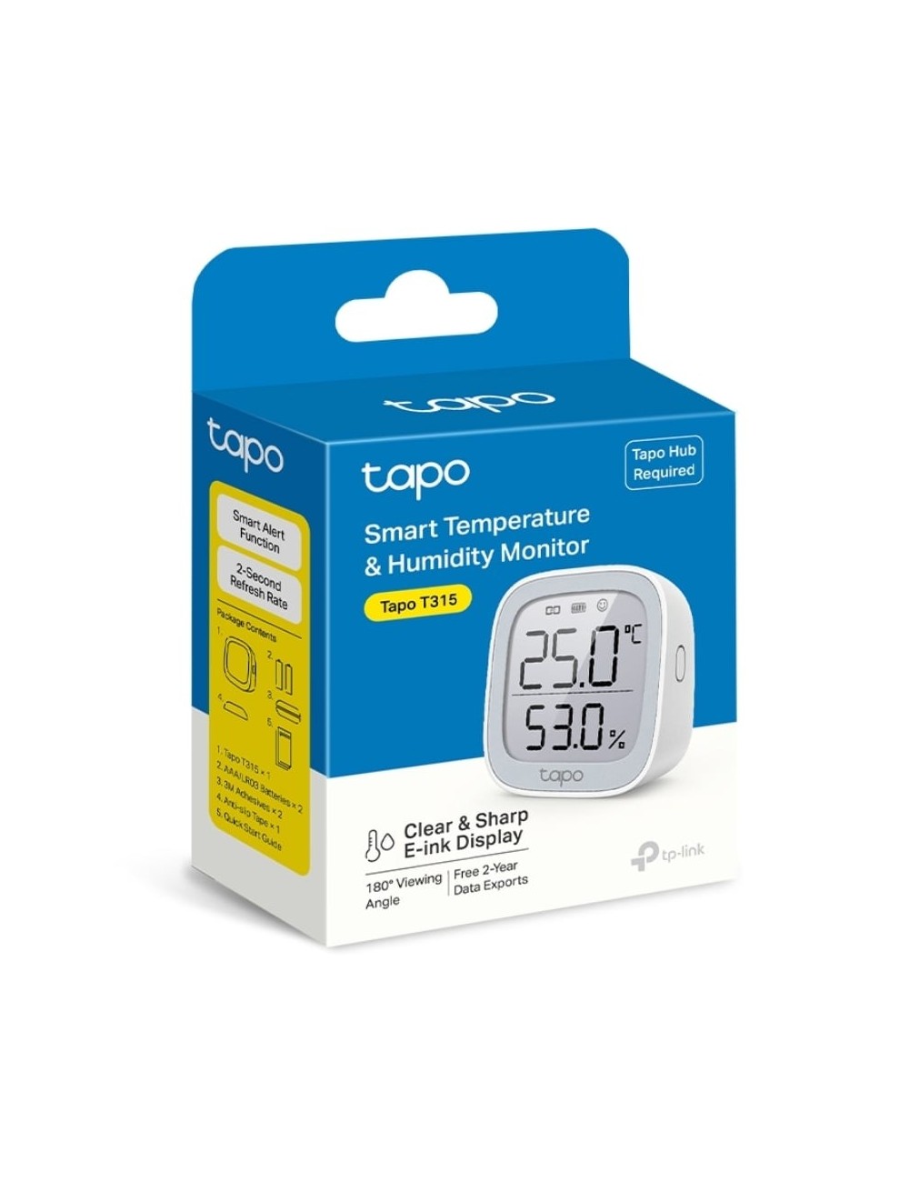 Sensor de Temperatura y Humedad TP-Link Tapo T315/ Requiere Hub Inteligente