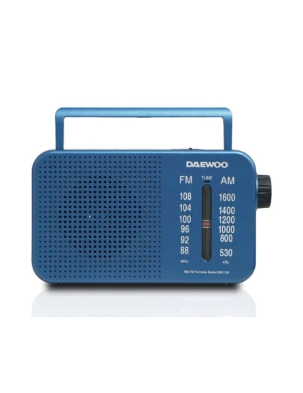 Radio Portátil Daewoo DW1120/ con Cable/ a Pilas/ Azul