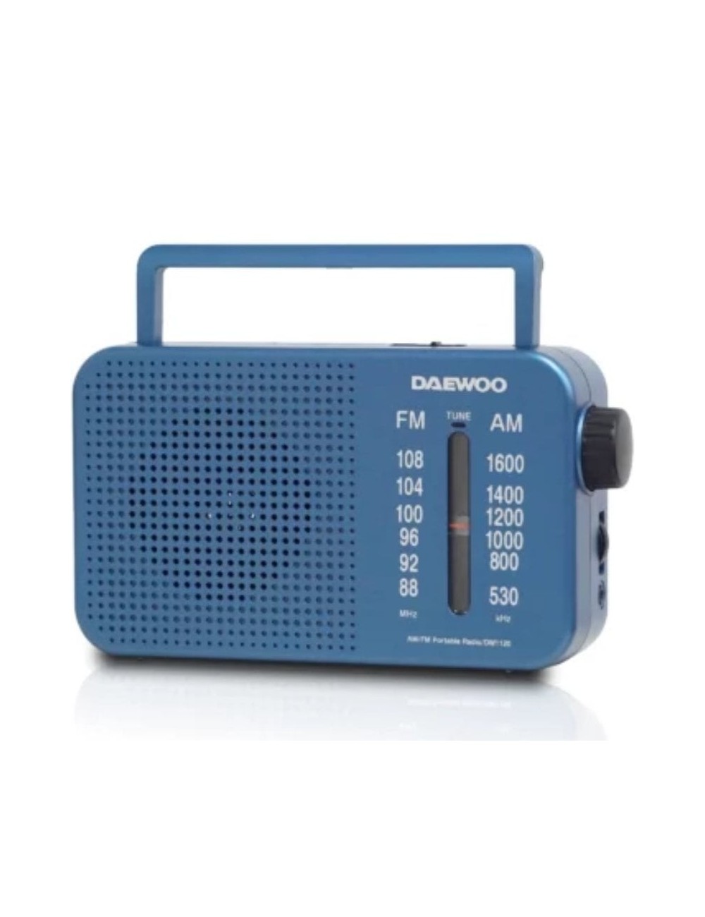 Radio Portátil Daewoo DW1120/ con Cable/ a Pilas/ Azul