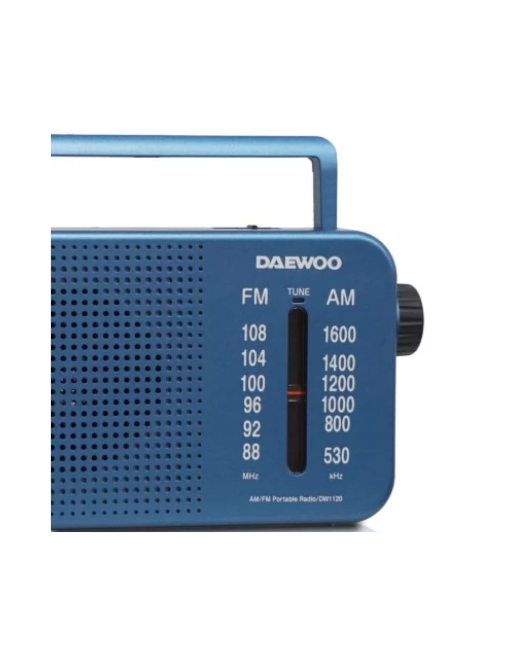 Radio Portátil Daewoo DW1120/ con Cable/ a Pilas/ Azul