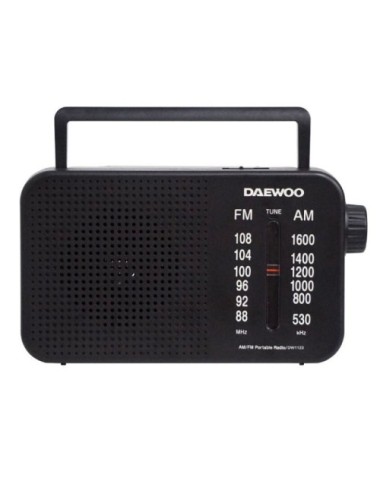 Radio Portátil Daewoo DW1123/ Negra