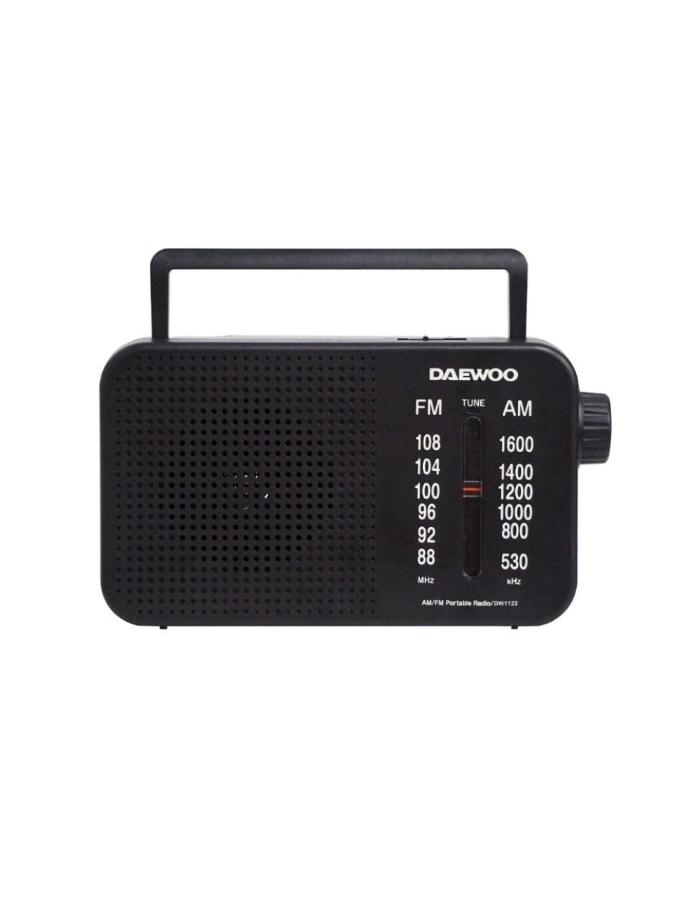 Radio Portátil Daewoo DW1123/ Negra