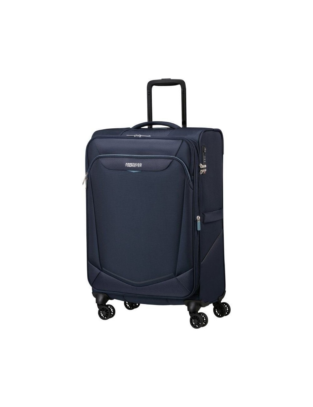 Maleta Mediana American Tourister SummerRide Spinner 69cm/ 69x43x29cm/ 4 Ruedas/ Azul Marino