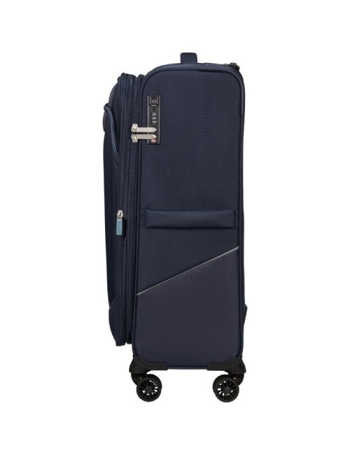 Maleta Mediana American Tourister SummerRide Spinner 69cm/ 69x43x29cm/ 4 Ruedas/ Azul Marino