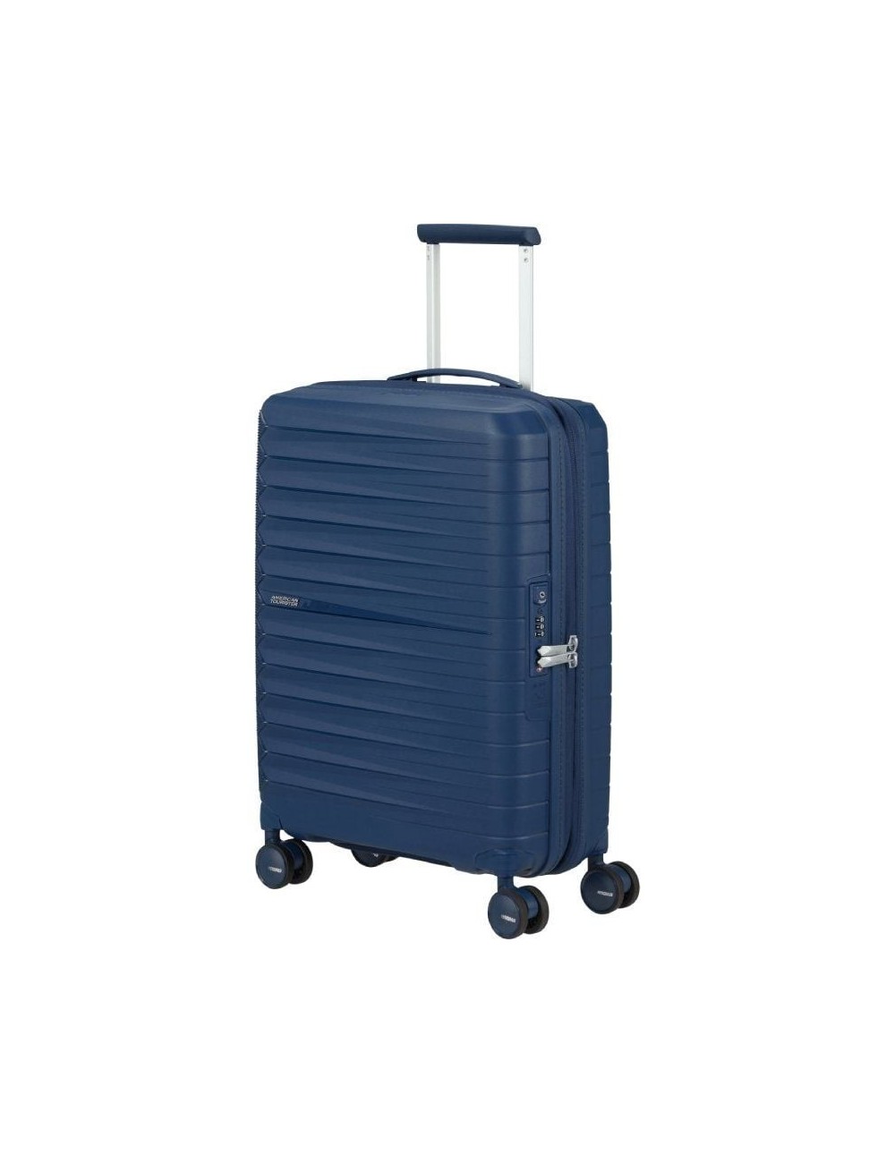 Maleta de Cabina American Tourister FastForward Spinner Expansible 55cm/ 55x40x23cm/ 4 Ruedas/ Azul Marino