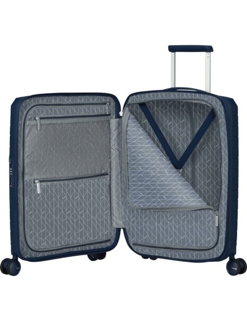 Maleta de Cabina American Tourister FastForward Spinner Expansible 55cm/ 55x40x23cm/ 4 Ruedas/ Azul Marino