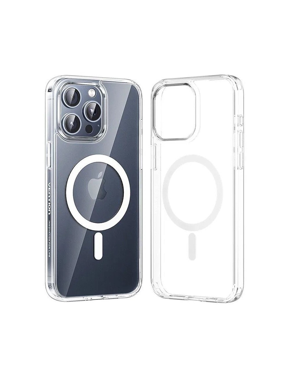 Funda Dura con Magsafe Vention KUCT0-20/ Compatible con iPhone 15 Plus/ Transparente