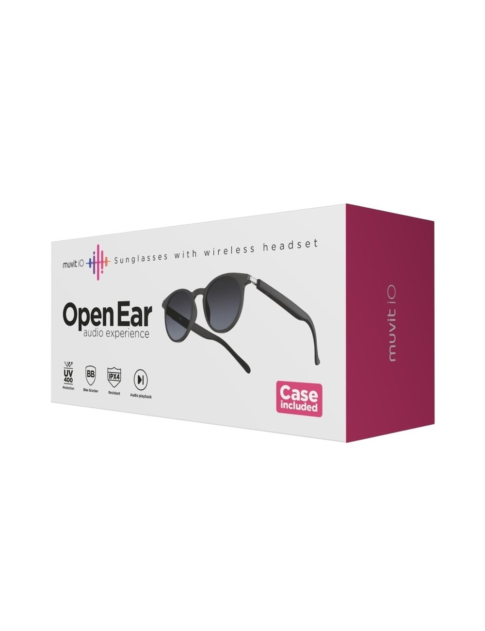 Gafas de Sol Inteligentes Muvit IO MIOAGL001/ Negras Mate