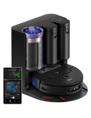 Robot Aspirador Dyson Spot+Scrub AI/ Friegasuelos/ control por WiFi/ Negro