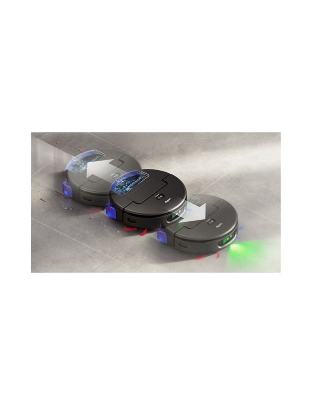 Robot Aspirador Dyson Spot+Scrub AI/ Friegasuelos/ control por WiFi/ Negro