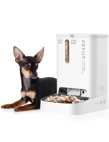 Comedero de mascotas Inteligente PetKit YumShare Dual-Hopper/ Cámara HD/ con Micrófono