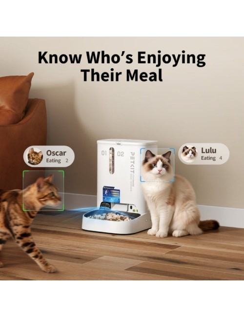 Comedero de mascotas Inteligente PetKit YumShare Dual-Hopper 2/ Cámara HD/ con Micrófono