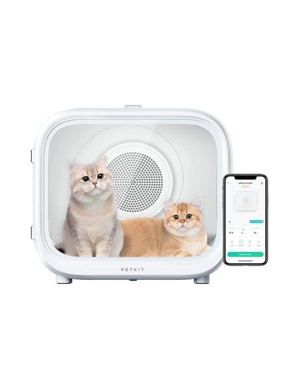 Cabina de Aseo para Mascotas PetKit Airsalon Max Pro/ 60L/ Control desde APP