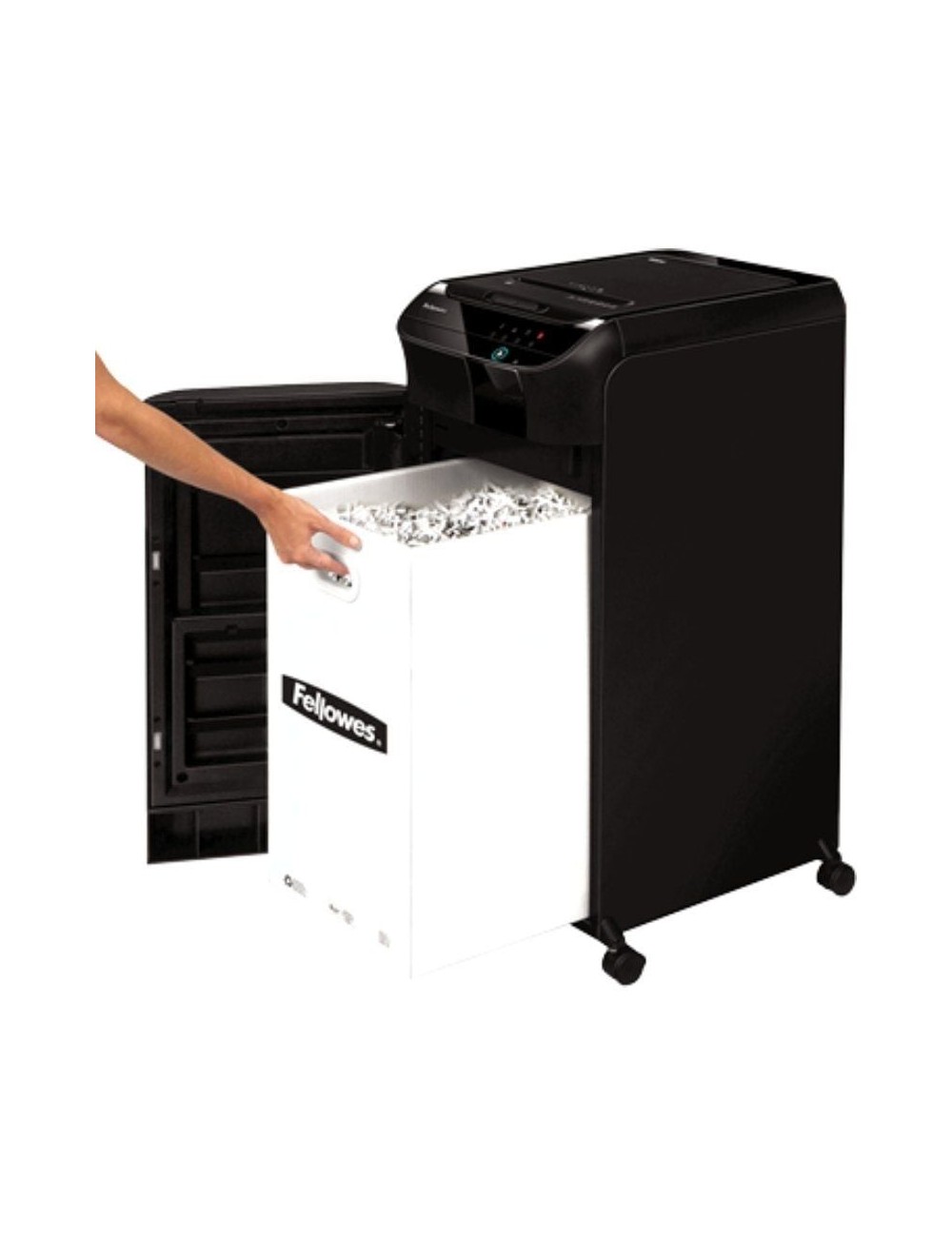 Destructora Fellowes AutoMax 600M/ Microcorte de 2 x 12mm/ Negra