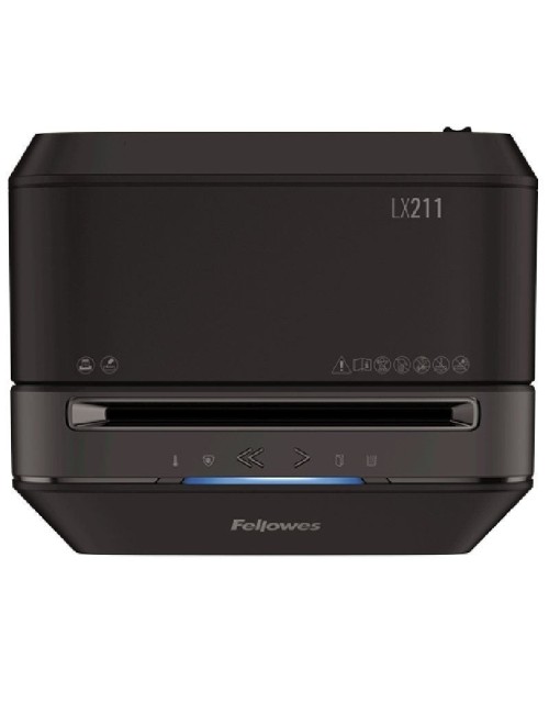 Destructora Fellowes LX211/ Microcorte de 2 x 12mm/ Negra