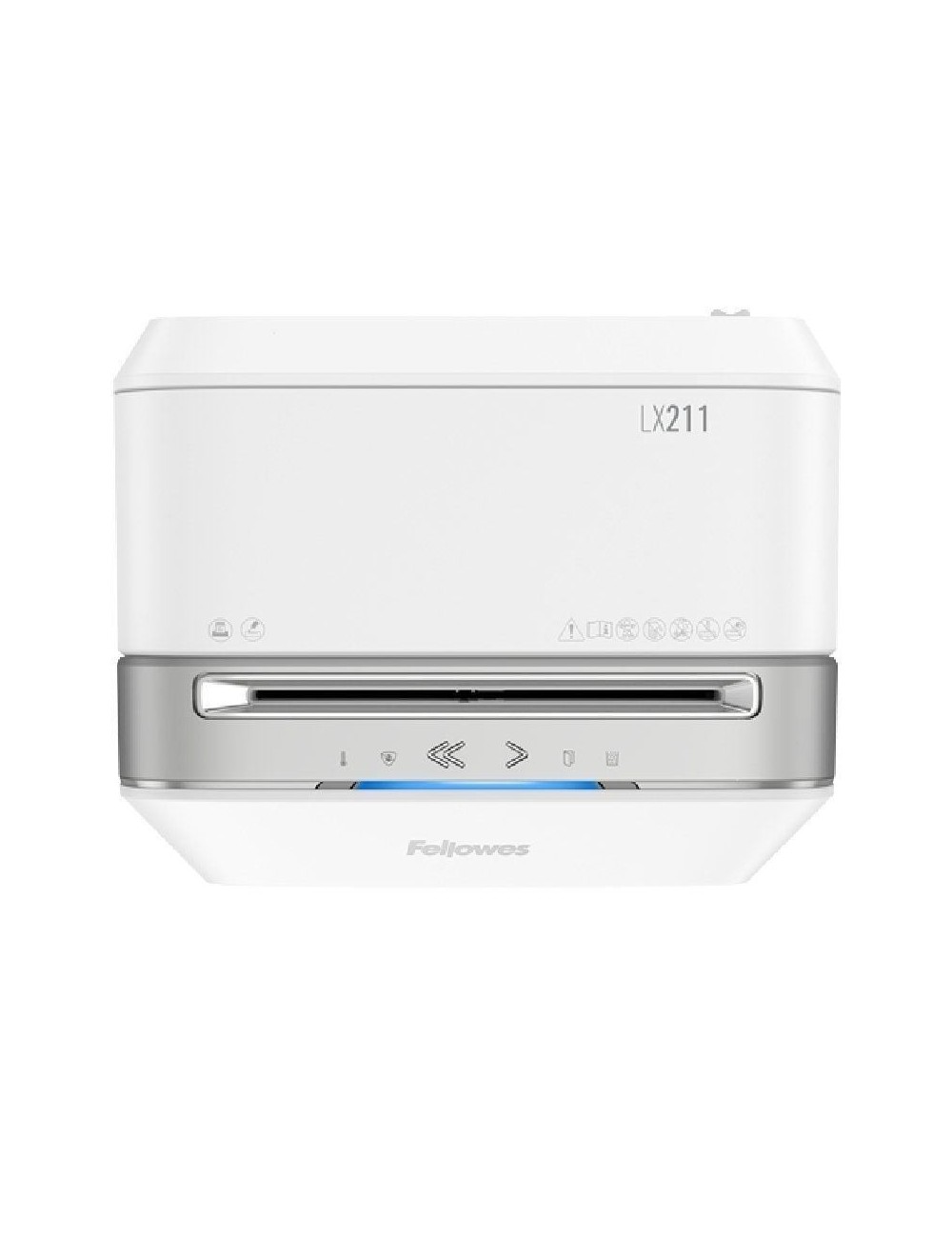 Destructora Fellowes LX211/ Microcorte de 2 x 12mm/ Blanca