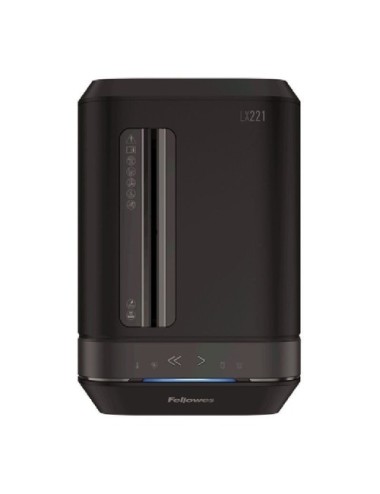 Destructora Fellowes LX221/ Microcorte de 2 x 12mm/ Negra
