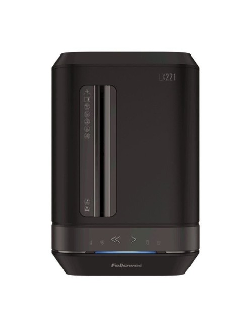 Destructora Fellowes LX221/ Microcorte de 2 x 12mm/ Negra