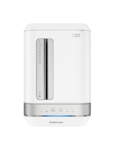 Destructora Fellowes LX221/ Microcorte de 2 x 12mm/ Blanca