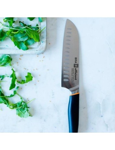 Cuchillo Santoku Bra Efficient A198003/ Hoja 130mm/ Acero inoxidable