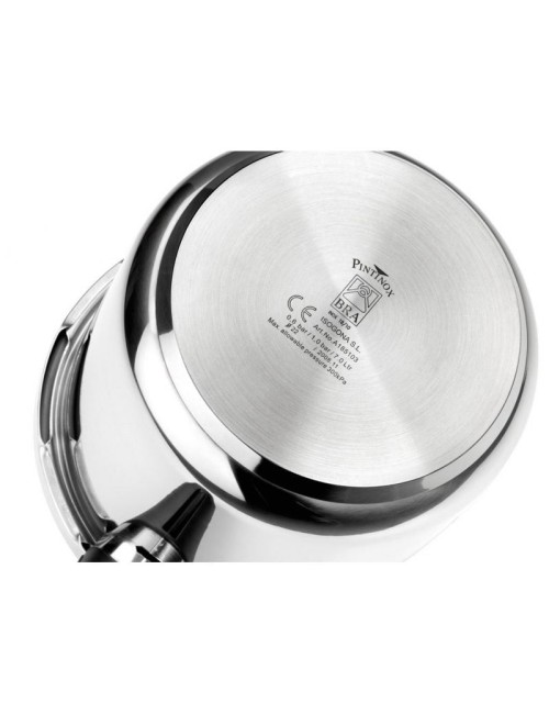 Olla a Presión Bra Vitesse A185102/ Ø22cm/ 6L/ Acero Inoxidable/ Apta para Inducción