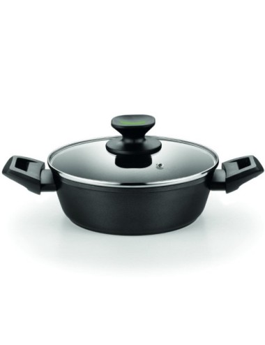 Cacerola Baja Monix Green M480528/ Ø28cm/ Aluminio forjado/ Apta para Inducción
