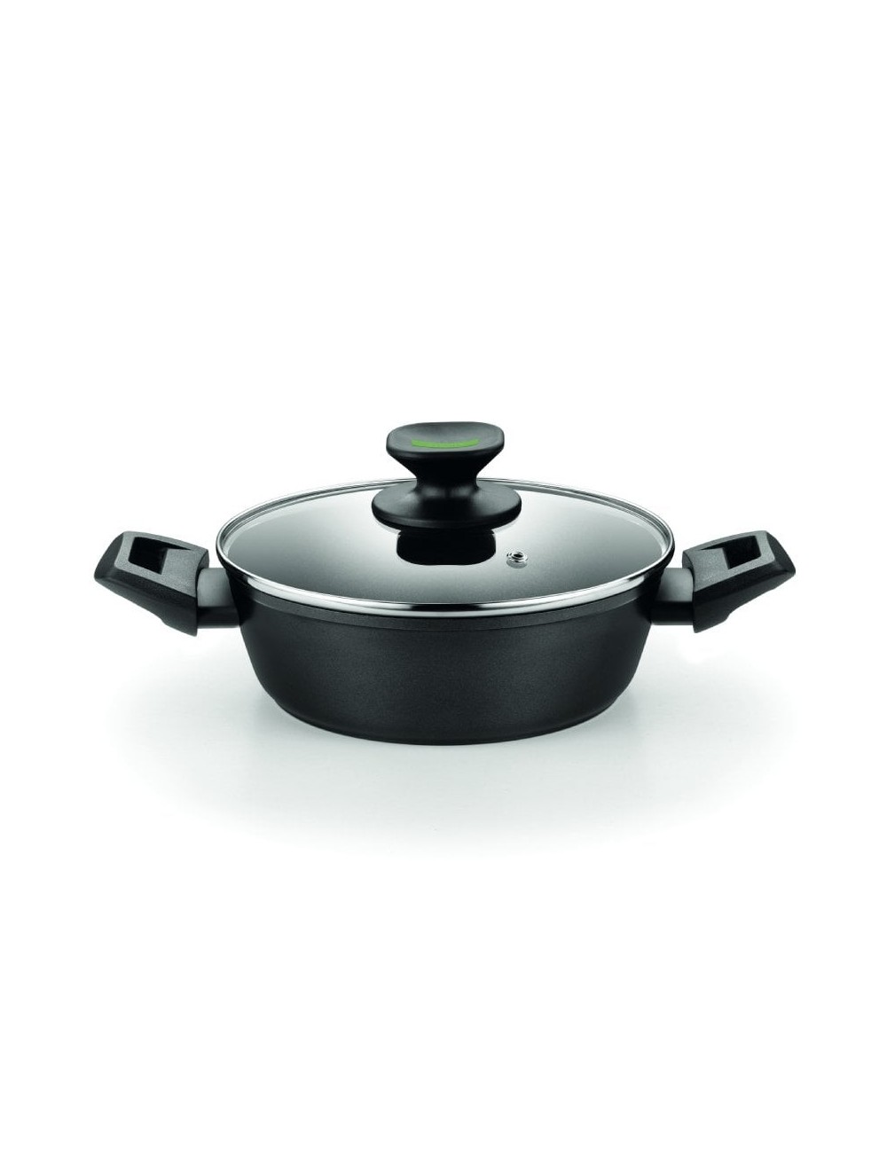 Cacerola Baja Monix Green M480528/ Ø28cm/ Aluminio forjado/ Apta para Inducción