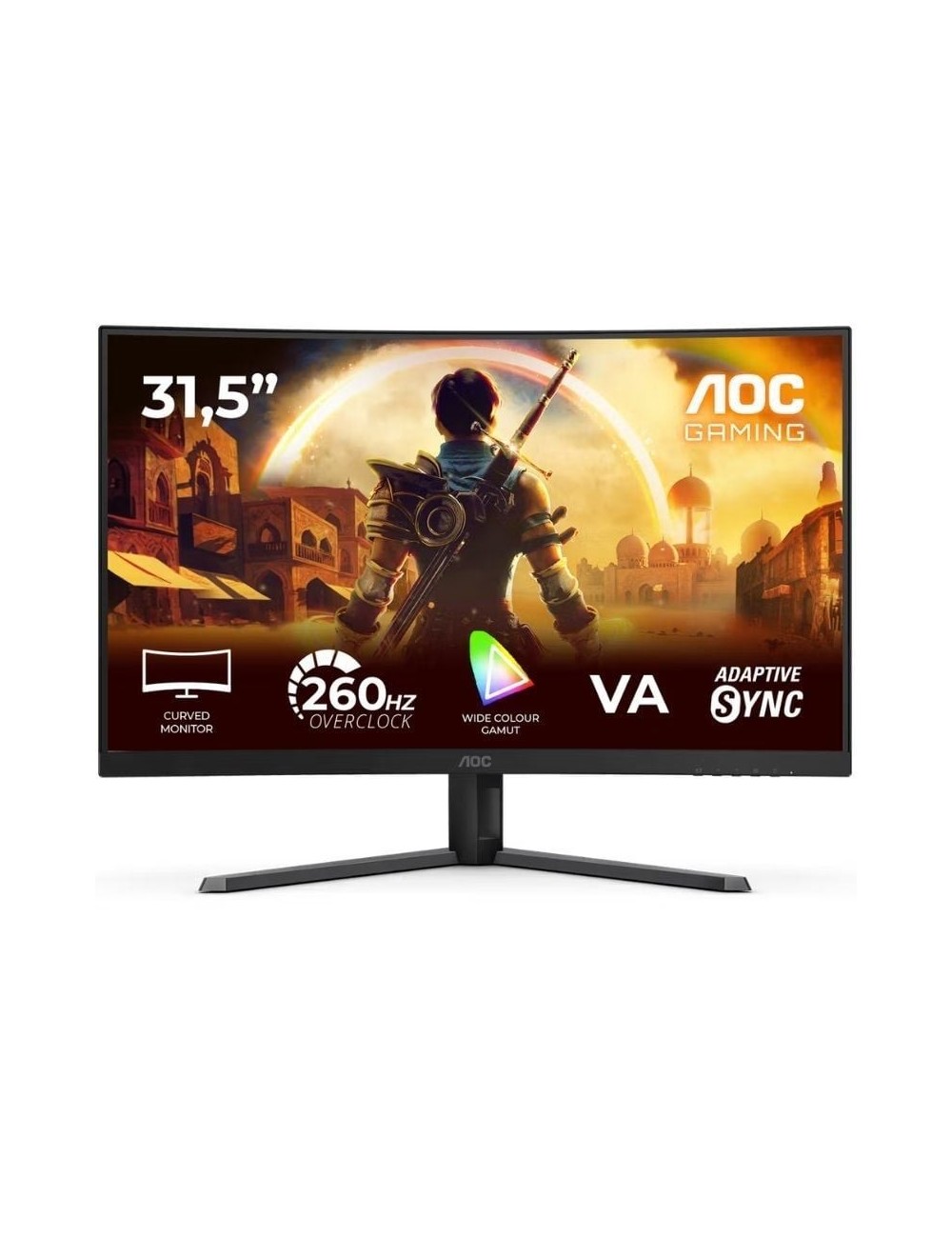 Monitor Gaming Curvo AOC C32G42ZE 31.5'/ Full HD/ 0.3ms/ 240Hz/ VA/ Negro