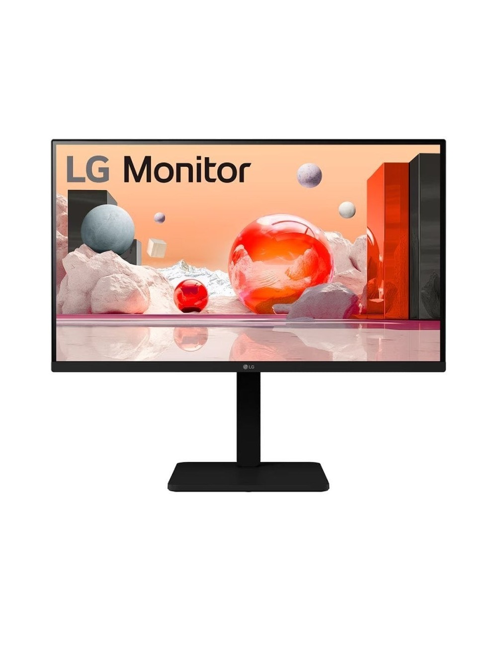 Monitor Profesional LG 24BA560-T 24'/ Full HD/ Multimedia/ Regulable en altura/ Negro