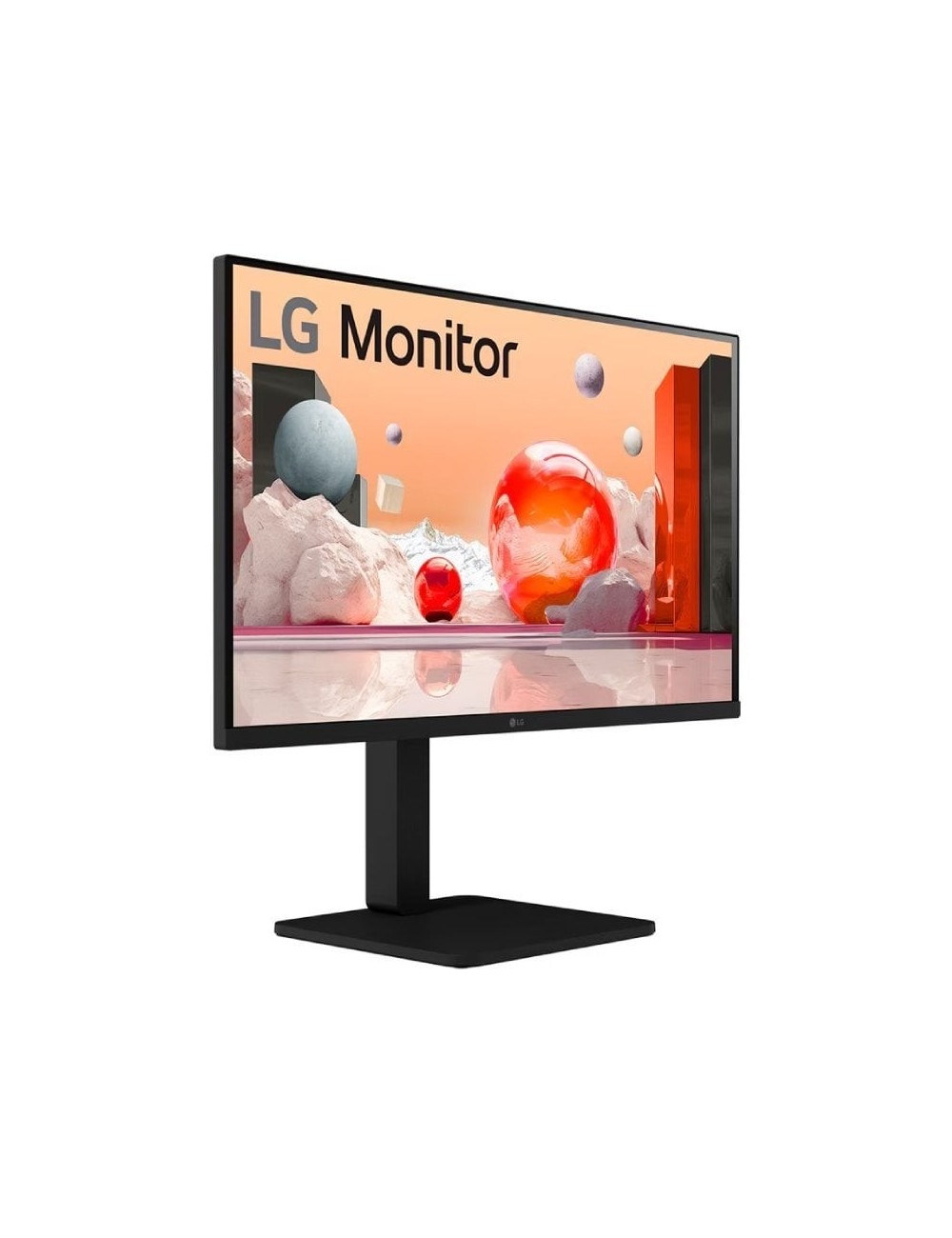 Monitor Profesional LG 24BA560-T 24'/ Full HD/ Multimedia/ Regulable en altura/ Negro