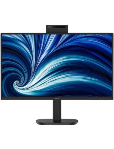 Monitor Profesional Philips 24B2N3200JH 23.8'/ Full HD/ Webcam/ Multimedia/ Regulable en altura/ Negro