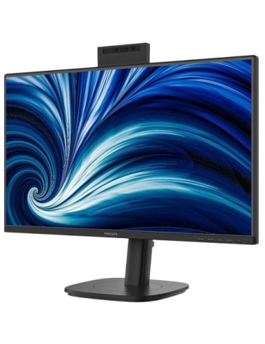 Monitor Profesional Philips 24B2N3200JH 23.8'/ Full HD/ Webcam/ Multimedia/ Regulable en altura/ Negro